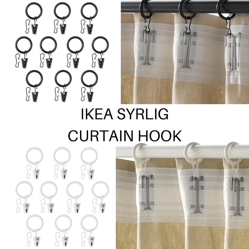 Clip hooks on sale for curtains