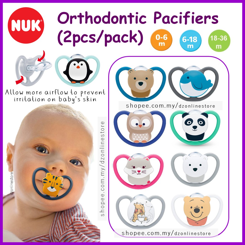 Nuk airflow hot sale orthodontic pacifier