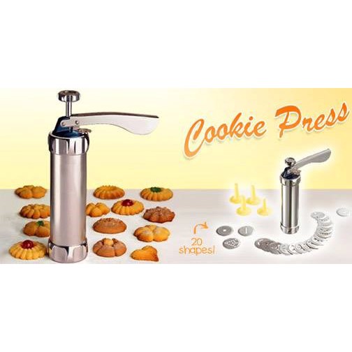 Cookie Maker Machine for Baking with 20 Stainless Steel Cookie