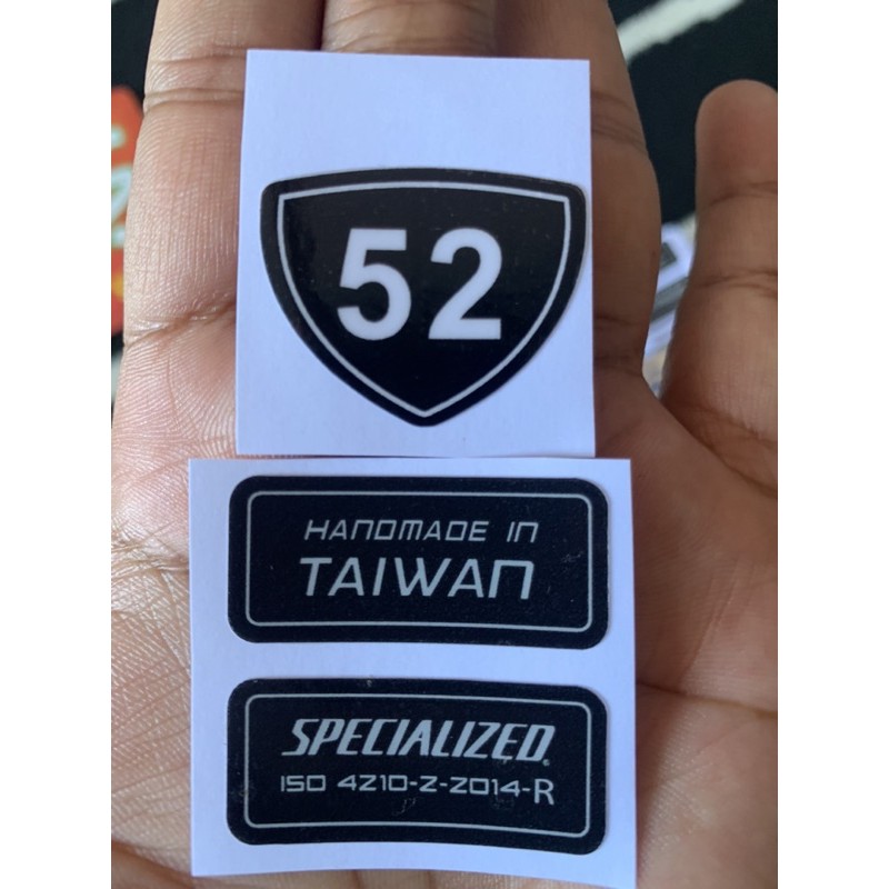 Specialized frame size sticker new arrivals