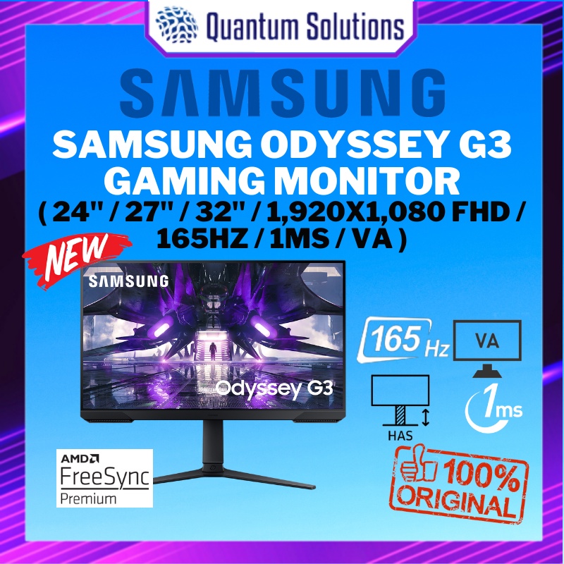 Monitor Samsung Odyssey G3 24 FHD 165Hz