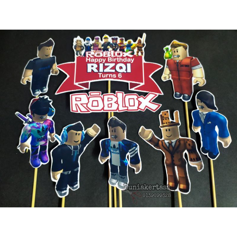 Cake topper ROBLOX👾 . . Pedidos al DM o al Wa Link en nuestro perfil🌈  #caketoppee #roblox @roblox