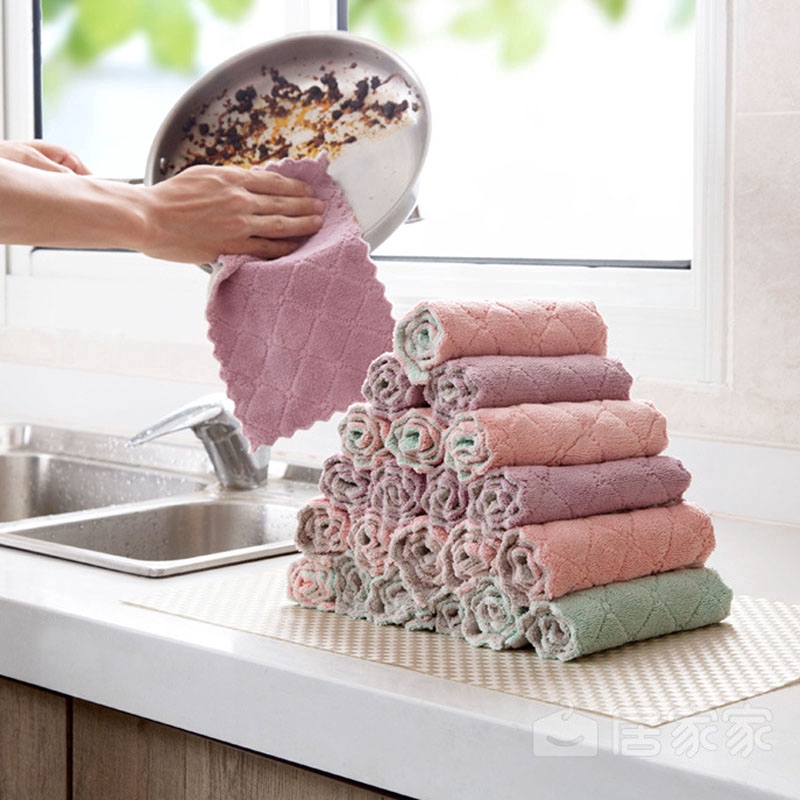 Dishcloth, Thick Large Kitchen Dish Cloth, Microfiber Kitchen