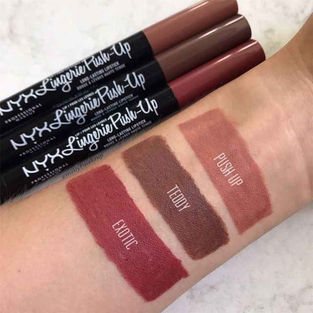 NYX Lip Lingerie Push-Up Long-Lasting Lipstick Swatch & Review