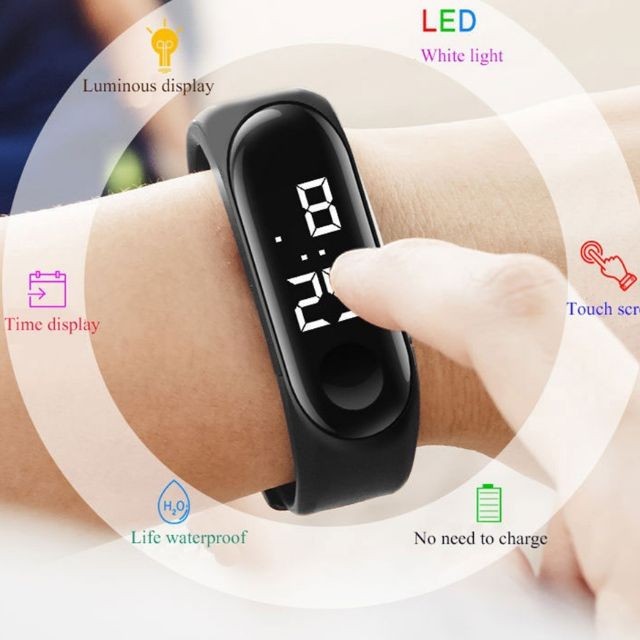 Led hot sale watch touch