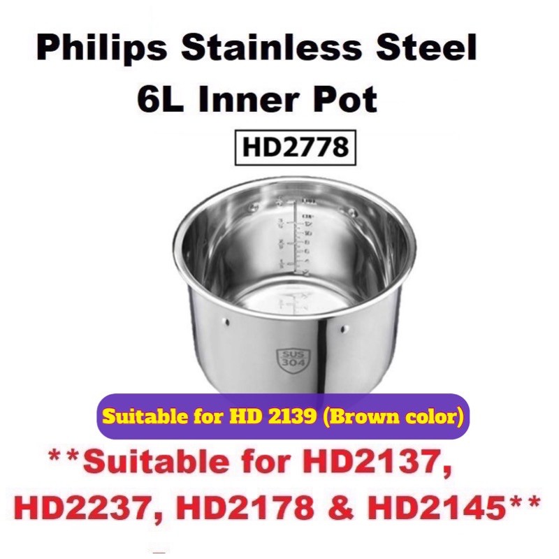 Philips hd2139 inner discount pot