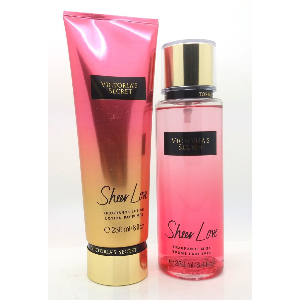 Sheer Love Lotion and Fragrance BODY Mist By Victoria Secret