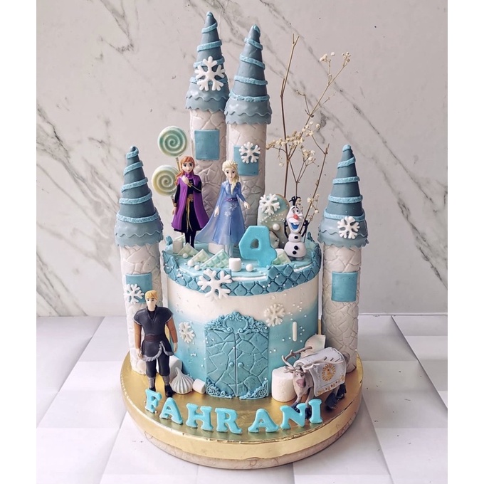 Topper Torta Elsa Frozen 3D In Plastica