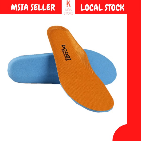 Boost Sport Insoles Replacement PU Foam Shoes Insole Pelapik Kasut Super  Light Breathable