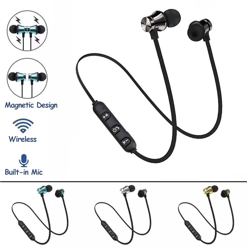 Magnetic Wireless Headset Stereo Sports V4.2 Bluetooth Earphone