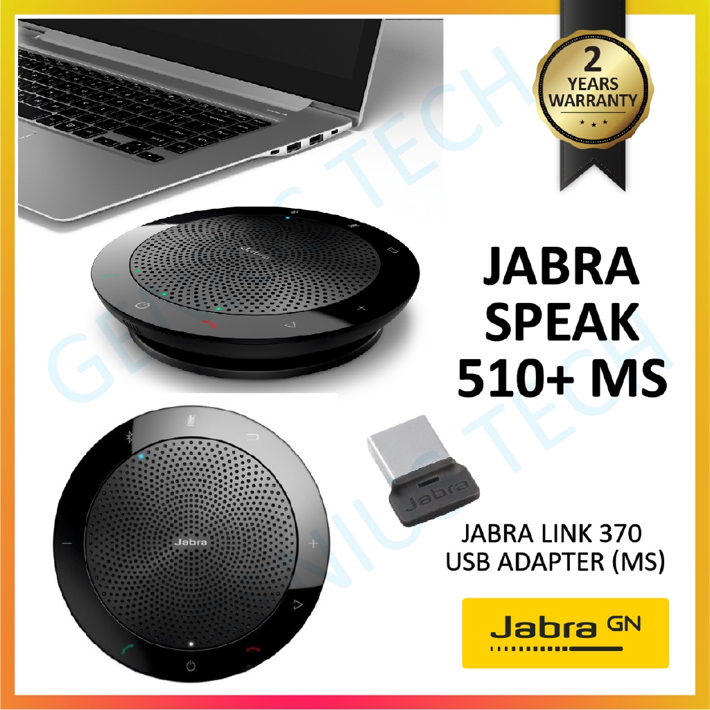 Jabra SPEAK 510 MS Portable Speakerphone with Bluetooth