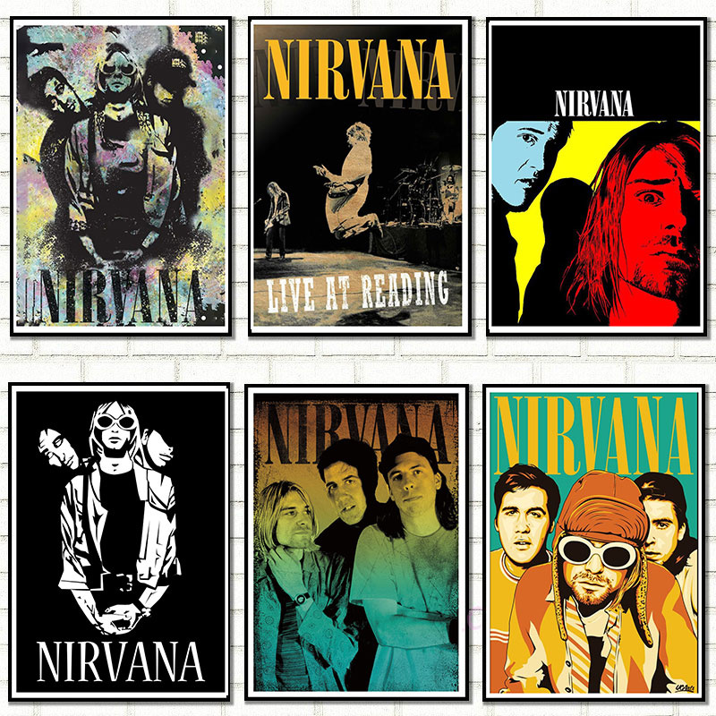 Nirvana Poster, Nirvana Band Poster, Band Poster, Music Poster, Rock Music  Poster, Wall Art, Wall Decor, Prints