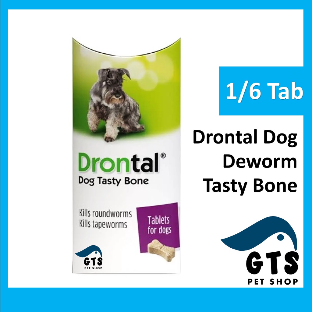 Drontal Dog Tasty Bone Tablet 1 Tablet 6 Tablets Deworm