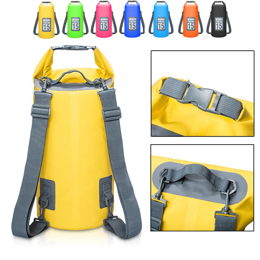 Waterproof Duffle Bag Travel Dry Bag 40L Roll Top 500D PVC for Motorcycle  Tail Kayaking Rafting Boating Swimming Camping Hiking Beach Fishing(40L