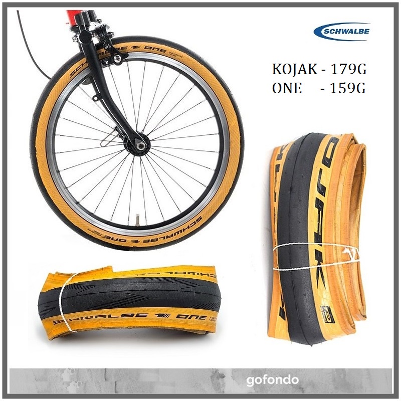 Schwalbe One KOJAK Marathon Racer Tan Wall 349 16 inch tyre tire