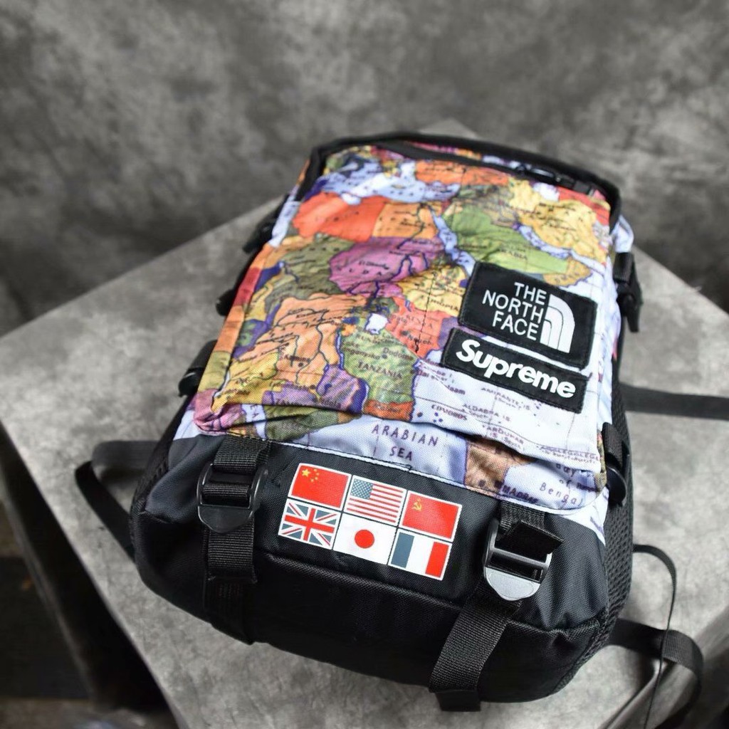 Supreme world 2024 map backpack