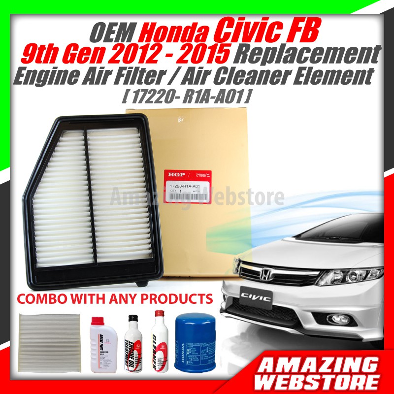 2015 honda civic on sale engine air filter