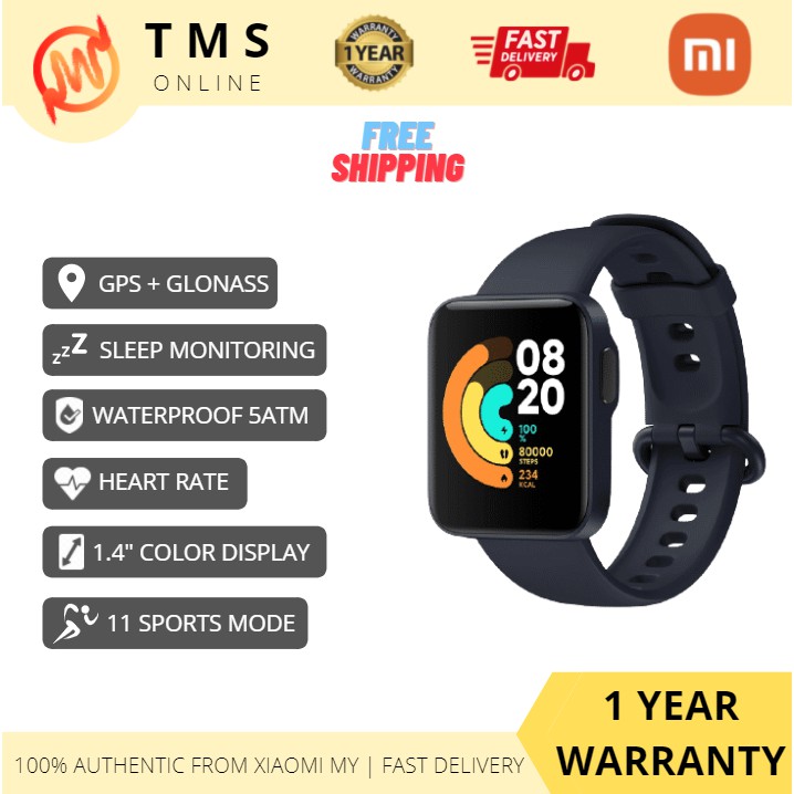 Xiaomi Mi Watch Lite [English] 100% Original Xiaomi Malaysia