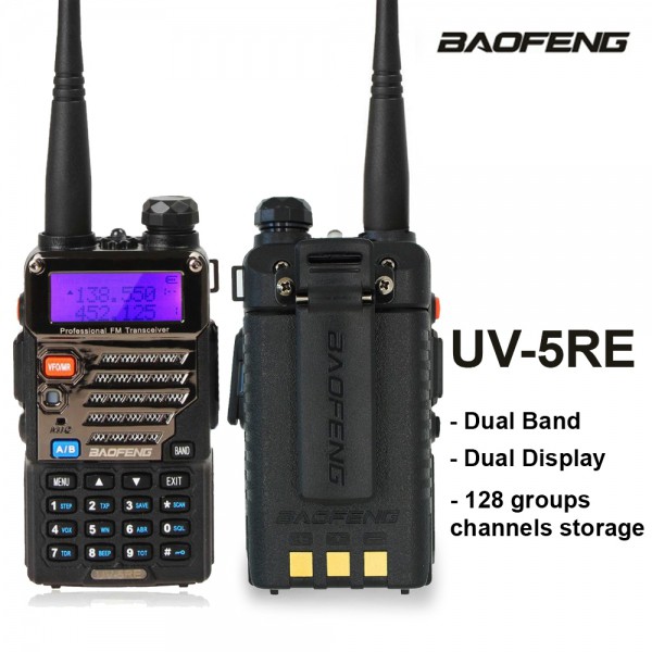 Baofeng Malaysia UV-5RE 5KM Walkie Talkie Dual Band Portable 2 Way