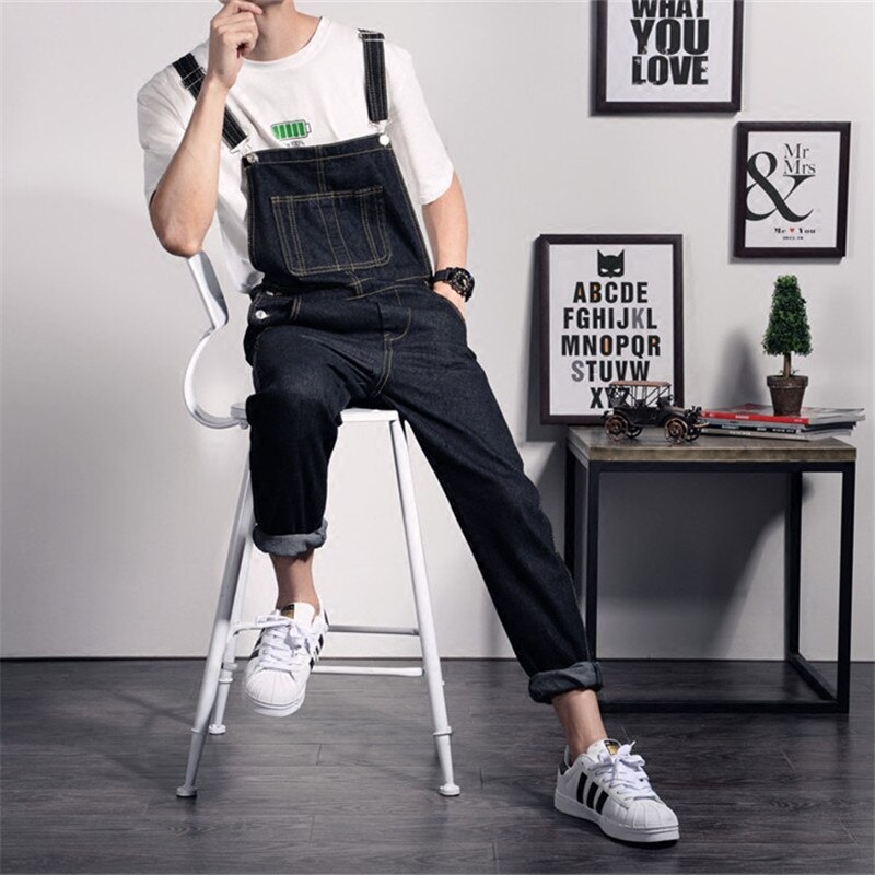 Distressed store overalls men