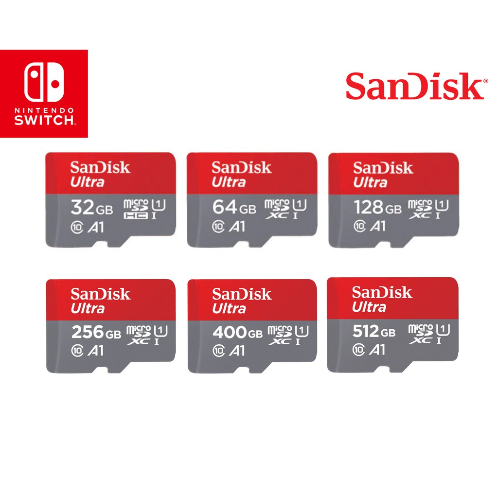 SanDisk Nintendo Switch Micro SD Memory Card 128GB/256GB/512GB
