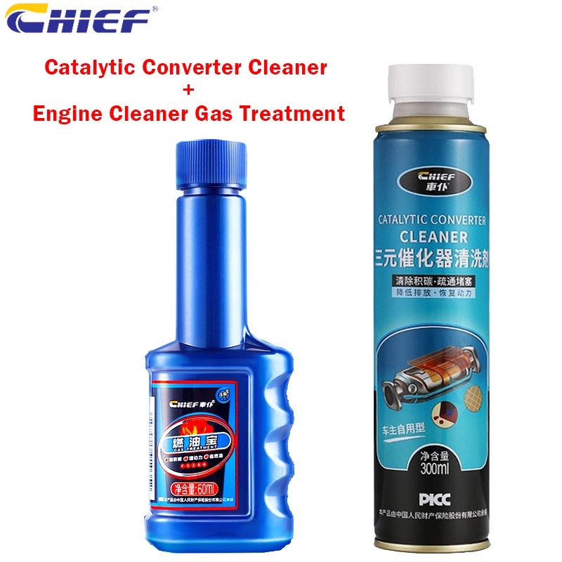 CHIEF Multipurpose Engine Cleaner Ternary Engine Catalytic Converter Cleaner  Suit三元催化器清洗剂燃油宝套装