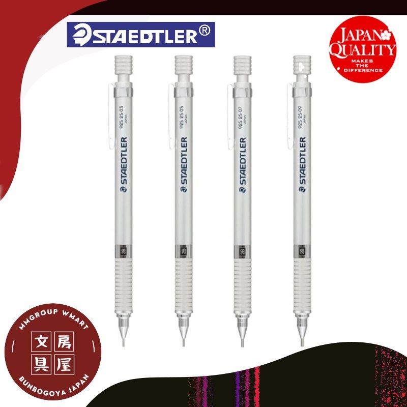 Staedtler 925 25 and 925 35 (0.5mm for both), and a green Kokuyo