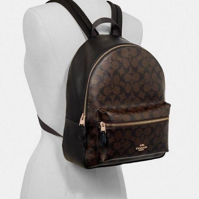 Coach signature best sale medium charlie backpack