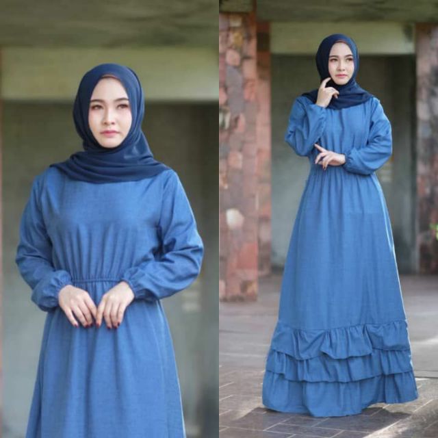 Dress best sale jeans muslimah