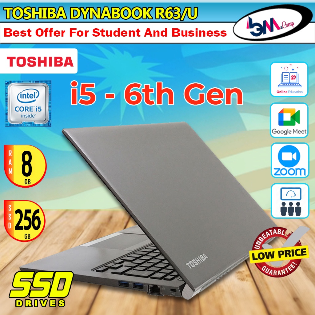 BEST DEAL TOSHIBA DYNABOOK R63/U INTEL CORE i5 6th Gen