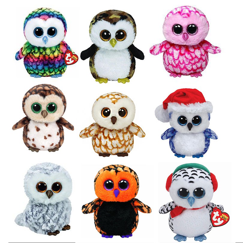 TY Beanie Boo- Austin the White Owl 6'' - The Toy Shop