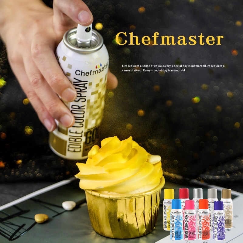 Chefmaster 2-Ounce Metallic Gold Airbrush Cake Color