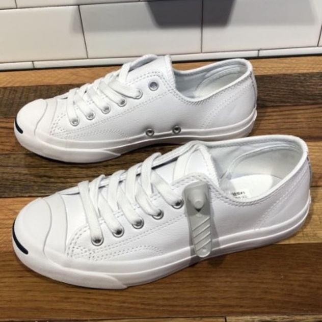 Jack purcell all sales white leather