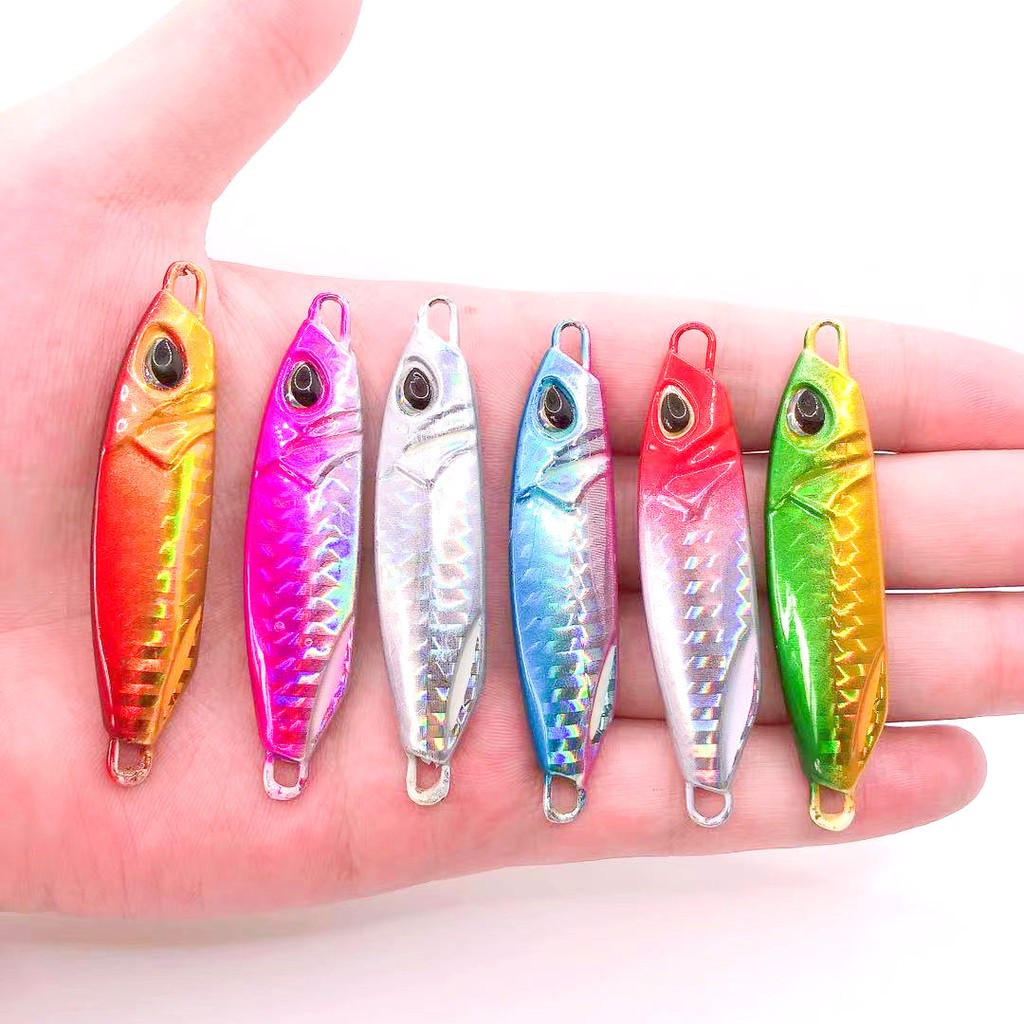 WALK FISH Metal Jig Wobbler Fishsing Lure 10G/20G/30G/40G 3D Eyes