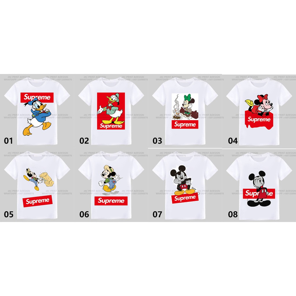 Supreme shirt 2024 mickey mouse