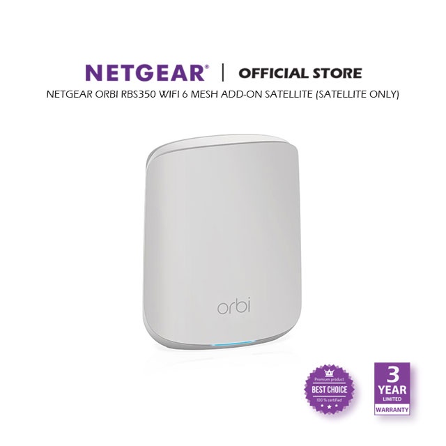 Buy the NETGEAR Orbi RBS350 WiFi 6 Mesh System AX1800 Dual-band - Add-on  ( RBS350-100AUS ) online 
