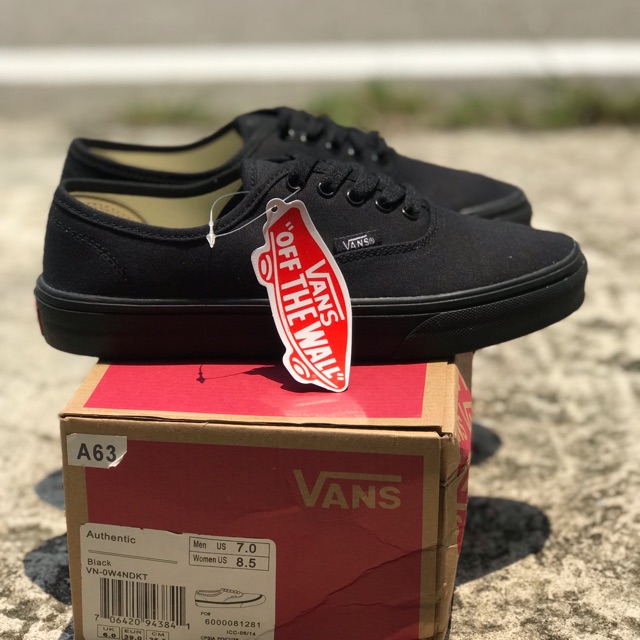 Kasut vans outlet all black