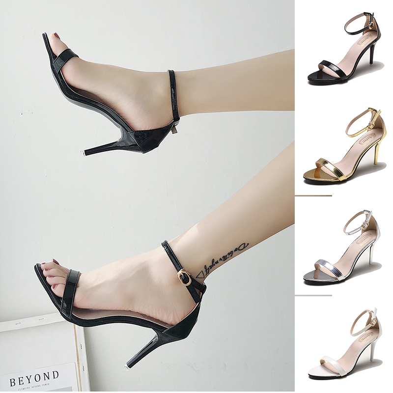 2022 Spring Summer Cheapest Product Simple Solid Fashionable Buckle Strap  Women Low Heel Shoes - China High Heel Sandal and High Heel Shoe price