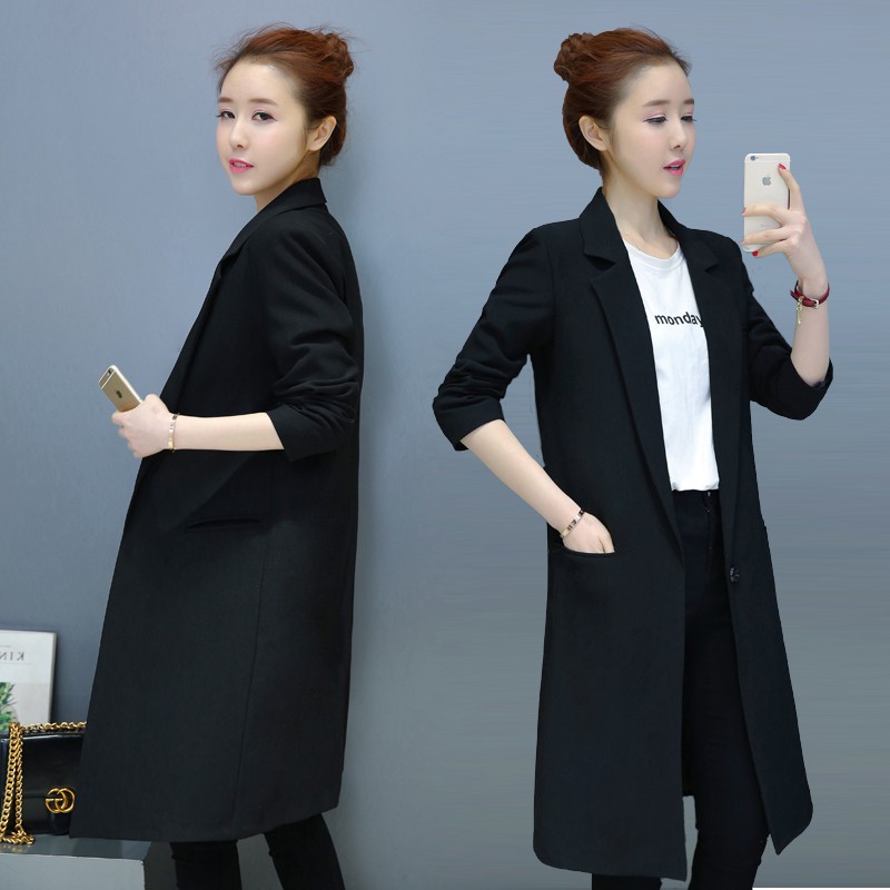 Long blazer outlet coat female