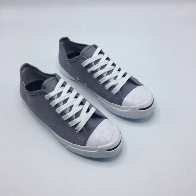 Converse jack purcell leather grey on sale