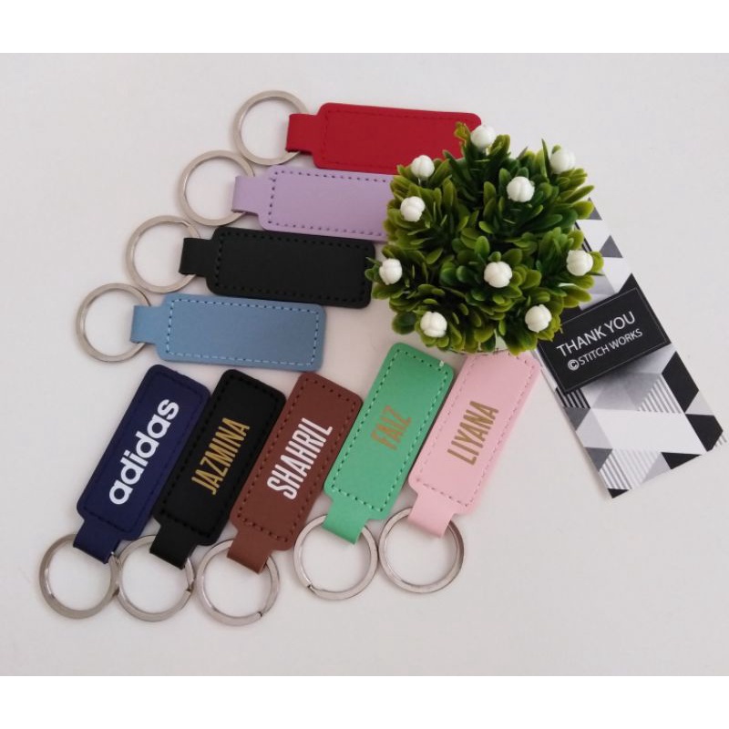 Personalized Ready Leather Keychain