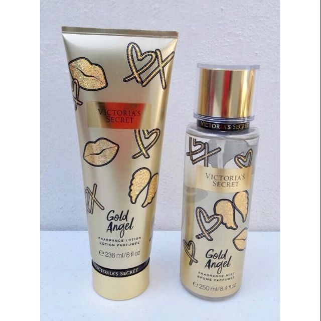 Victoria s Secret Showtime Fragrance GOLD ANGEL Body Mist Lotion