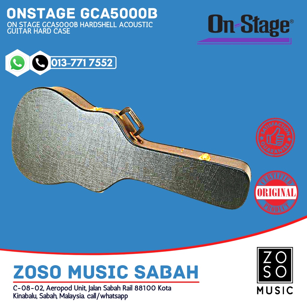 On-Stage - Hardshell Acoustic Guitar Case - GCA5000B