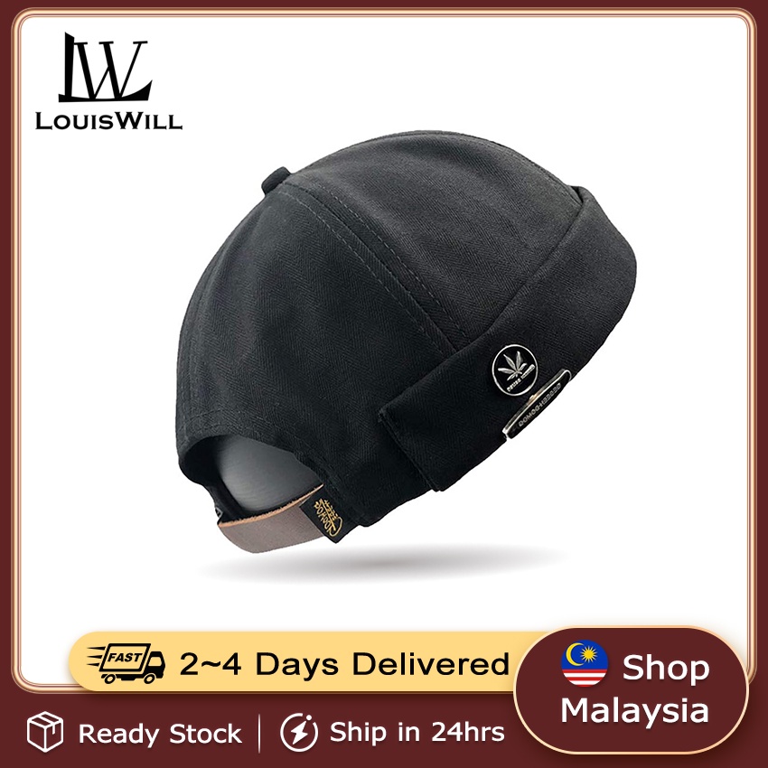 LouisWill Cap For Men Dome Melon Beanie Hats Adjustable Docker Cap