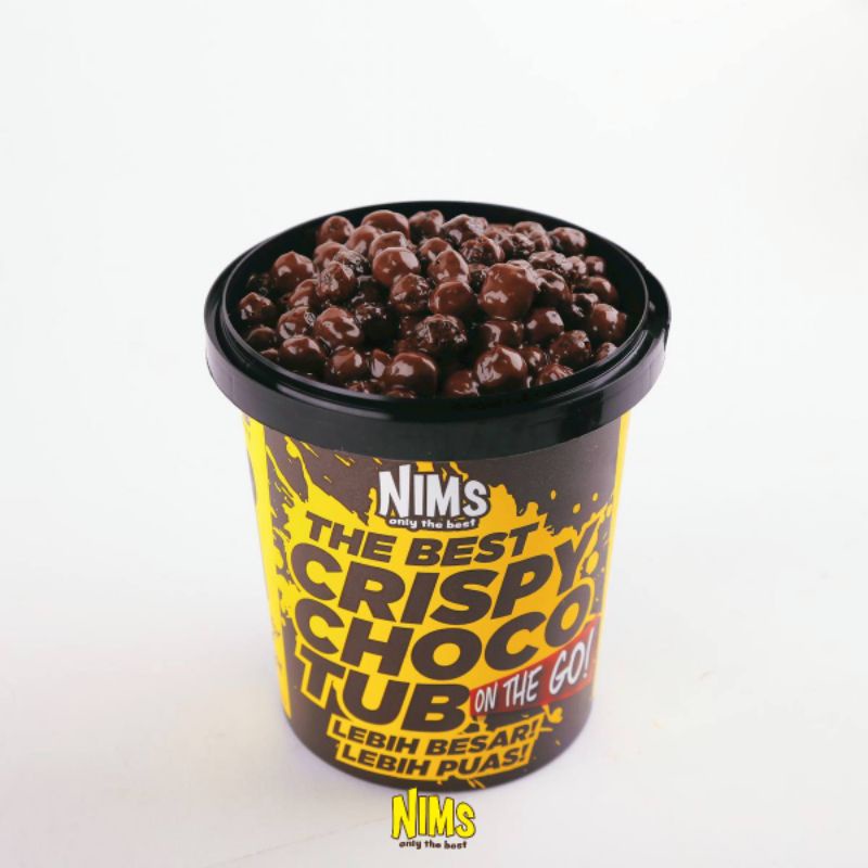 NIM CRISPY CHOCO TUB Snacks, Coco ball coated chocolates 250 g. x 1 piece.