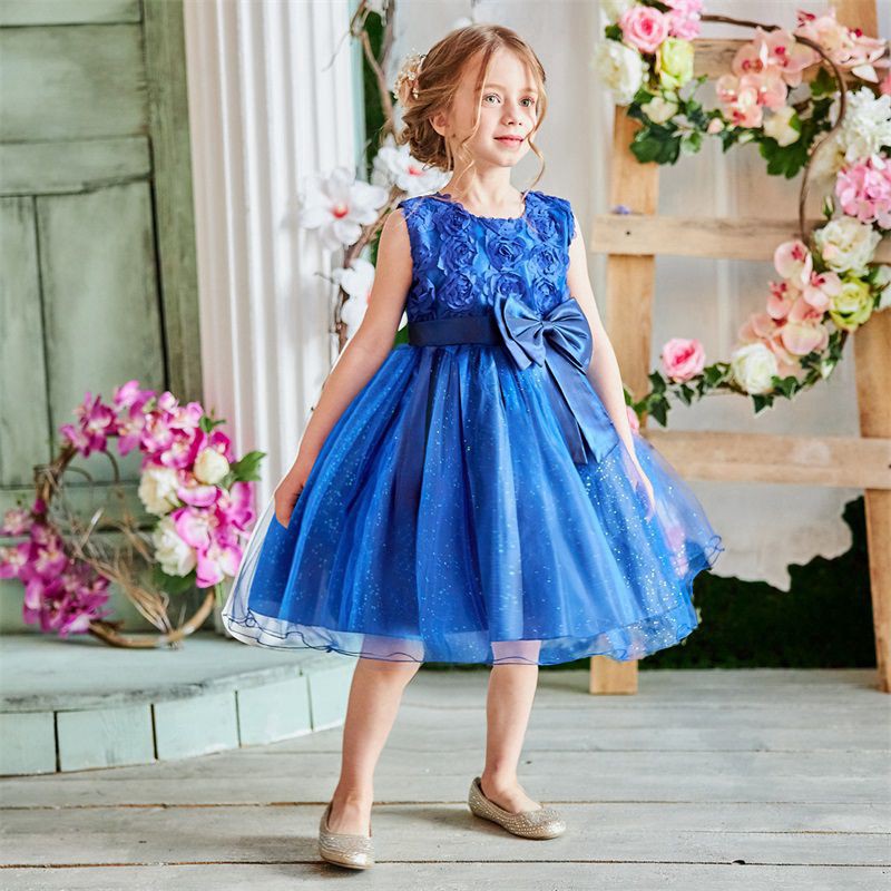 Kids Girls Dress Girls Dress Lace Pageant Prom Gown Flower