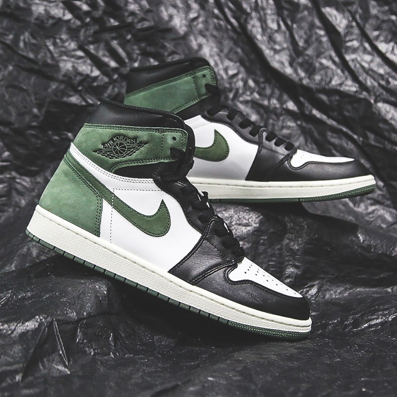 Green suede jordan 1 best sale