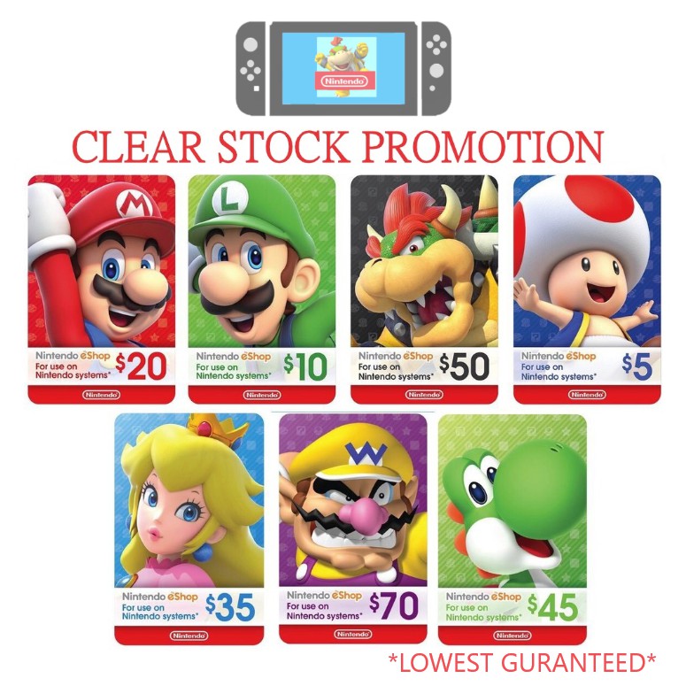 Nintendo money clearance card