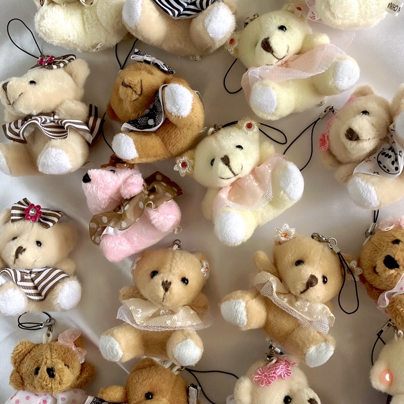 Teddy bear cheap keyrings wholesale