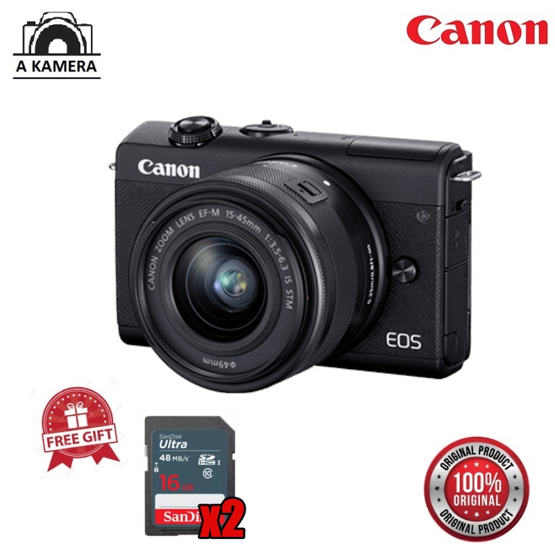 Canon EOS M200 EF-M15-45mm f3.5-6.3 IS STM | Shopee Malaysia